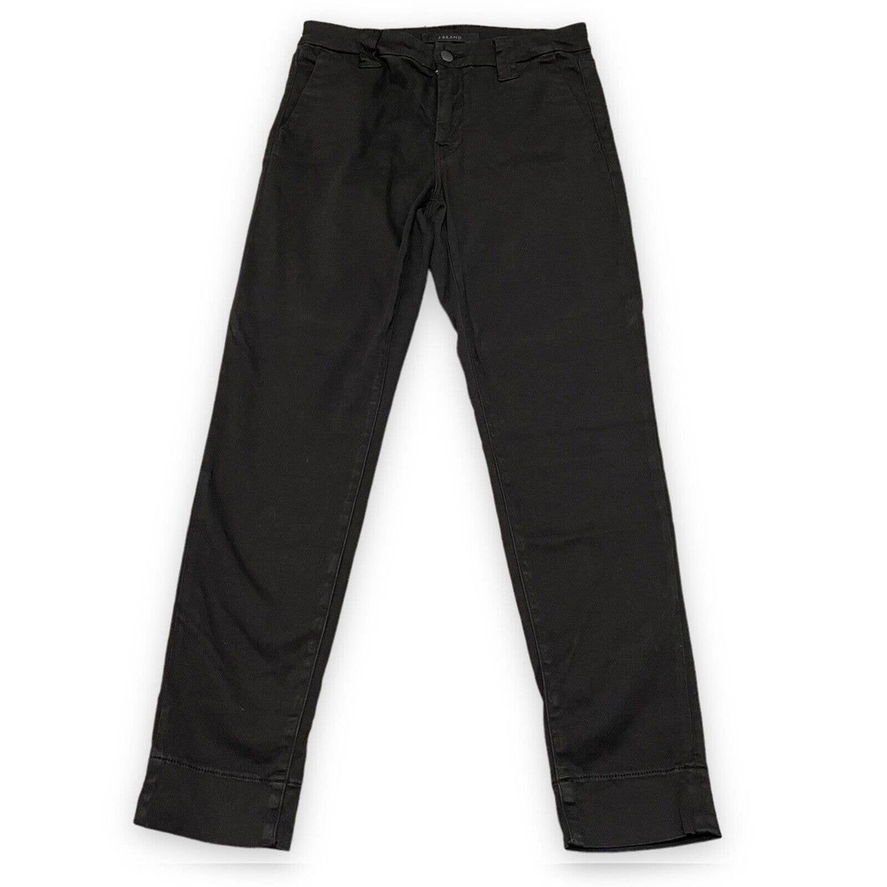 J BRAND Black Paz Slim Taper Sateen Fabric Skinny Jeans Pants Size 27